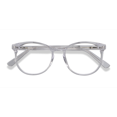 Unisex s round Clear Acetate Prescription eyeglasses - Eyebuydirect s Dulce