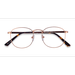 Unisex s round Rose Gold Metal Prescription eyeglasses - Eyebuydirect s ST MICHEL