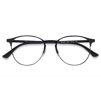 Unisex s round Black Metal Prescription eyeglasses - Eyebuydirect s Ray-Ban RB6375