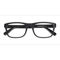 Unisex s rectangle Matte black Plastic Prescription eyeglasses - Eyebuydirect s Suze