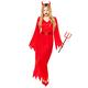 amscan 9917899 Damen Halloween Teufel Lady Fasching Kostüm Multi Größe 44-46