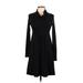 Isle By Melis Kozan Casual Dress - A-Line: Black Solid Dresses - Women's Size X-Small