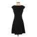 Gap Casual Dress - A-Line: Black Solid Dresses - Women's Size 2