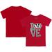 Toddler Tiny Turnip Red Wisconsin Badgers Love T-Shirt