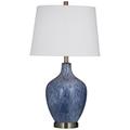 Montego 28" Coastal Styled Blue Table Lamp