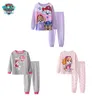 Paw Patrol Long Sleep Pyjama Set for Kids Cartoon Mashable Chase Rubble Sleepwear Kawaii Cosplay