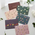 1/6pcs Festive Designs Happy Holiday Cards with Envelopes And Stickers Holiday Greeting Cards