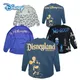 Disney 50th Anniversary Unisex Women Disneyland Blue Hoodies Sweatshirt Oversize Couple Evil Queen