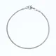 New 2MM Stainless Steel Snake Chain Bracelet Fashion Titanium Steel Link Bracelet For Women Length