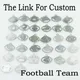 50pcs Necklace Pendant Custom American Charms Football Sport Hanging Charms DIY bracelets Jewelry