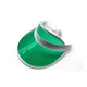 Outdoor Fashion Casual Green Color Transparent Anit-uv Plastic Face Sun Shield Cheap Hats Sun Visor
