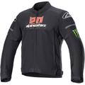 Alpinestars T-SPS Air Monster Motorrad Textiljacke, schwarz-weiss-rot, Größe M