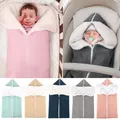 Sacs de couchage d'hiver pour bébé couverture doublée en peluche pour poussette de nouveau-né