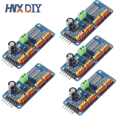 1–5 Stück PCA9685 16-Kanal 12-Bit-PWM-Servomotortreiber I2C-Modul Roboter Image