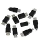 10 pièces USB mâle à femelle connecteur Micro USB OTG 5 broches F/pour M Mini chargeur adaptateur