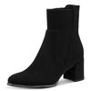 Stiefelette MARCO TOZZI, Damen, Gr. 38, schwarz, Textil, Lederimitat, sexy, Schuhe, mit goldenem Detail an der Laufsohle