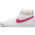 Sneaker NIKE SPORTSWEAR "COURT ROYALE 2 MID" Gr. 42,5, pink (weiß, pink) Schuhe Schnürstiefeletten