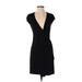 Lauren by Ralph Lauren Casual Dress - Bodycon: Black Solid Dresses - Women's Size Small