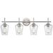 Millennium Lighting Ashford 4 Light Vanity Fixture in Brushed Nickel