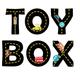 "TOY BOX or TOYS Stickers, Transport Theme, Road Design Stickers, Cars, Taxi, Fire Trucks, 4\" High Vinyl Decal Wall Stickers, Quirky Style"