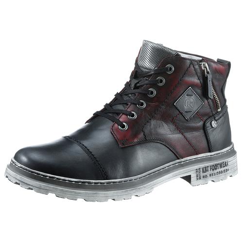 Winterboots KRISBUT Gr. 44, bunt (schwarz, dunkelrot) Herren Schuhe mit herausnehmbarer Warmfutterinnensohle