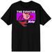 Unisex Black Kirby The Fighter T-Shirt