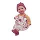 Schildkröt Set Puppe Lenchen mit Schlafanzug 37 cm (Malhaar, braune Schlafaugen, Spielzeugpuppe für Kinder ab 36 Monaten) 2837334