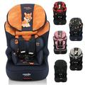 Nania - Race I FIX 76-140 cm R129 i-Size isofix car seat - for Children Aged from 3 to 10 Years - Height-Adjustable headrest - Reclining Base - Made in France (Fox)