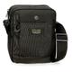 Pepe Jeans Herren Leighton Luggage Messenger Bag, schwarz/weiß, Einheitsgröße, Schultertasche mit zwei Fächern