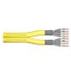 DIGITUS 100 m Cat 7A Netzwerkkabel - S-FTP (PiMF) Duplex - BauPVO Dca - LSZH Halogenfrei - 1500 MHz Kupfer AWG 22/1 - PoE+ Kompatibel - LAN Kabel Verlegekabel Ethernet Kabel - Gelb