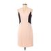 Gianni Bini Casual Dress - Shift: Pink Solid Dresses - Women's Size 4