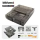 BitFunx US Edition Replacement Case For SNES Console Shell Black Translucent Case For Super Nintendo