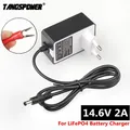 14.6V 2A LiFePO4 Battery Charger For 12V 12.8V LiFePO4 Battery Charger Plug DC 5.5mm*2.1mm Connector