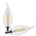 Satco 21840 - 4CA10/LED/927/CL/120V/E12/2CD DECORATIVE (S21840) Candle Tip LED Light Bulb