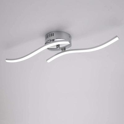 Goeco - led Deckenleuchte Modernes Design 14W Wellenform Deckenlampe Kaltweiß 6000K Für Wohnzimmer Image