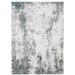 Lille Ivory Grey Abstract Distressed Washable Contemporary Area Rug