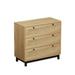 3-Drawers Dresser with Rope Woven Drawer Panel Design