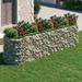 vidaXL Gabion Raised Bed Galvanized Iron 47.2"x19.7"x19.7"