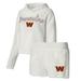 Women's Concepts Sport White Washington Commanders Fluffy Pullover Sweatshirt & Shorts Sleep Set