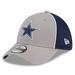 Men's New Era Gray Dallas Cowboys Pipe 39THIRTY Flex Hat