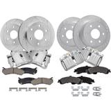 2000-2001 GMC Yukon Front and Rear Brake Pad Rotor and Caliper Set - Detroit Axle