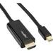 Rocstor Rocpro Mini DisplayPort Male to HDMI Male Cable (8.5', Black) Y10C197-B1