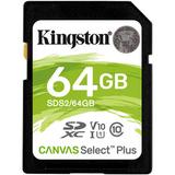 Kingston 64GB Canvas Select Plus UHS-I SDXC Memory Card SDS2/64GB