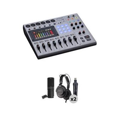 Zoom PodTrak P8 Podcast Recorder with 2-Person Podcast Mic Pack Kit ZP8