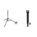 Auray Deluxe PA Speaker Kit with Two Speaker Stands and Touch-Fastener Straps SS-47S