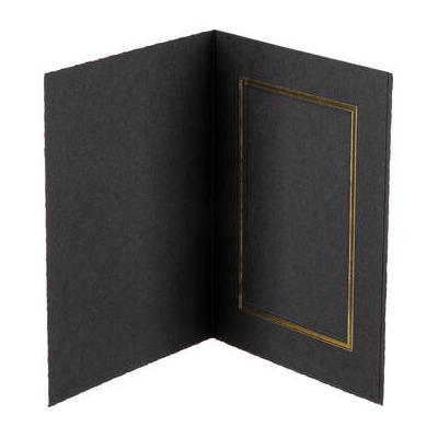 Tap Profit Line T-50 Portrait Folders (25-Pack, Black/Gold, 4 x 6