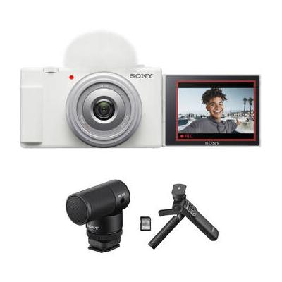 Sony ZV-1F Vlogging Camera with Content Creator Kit (White) ZV1F/W