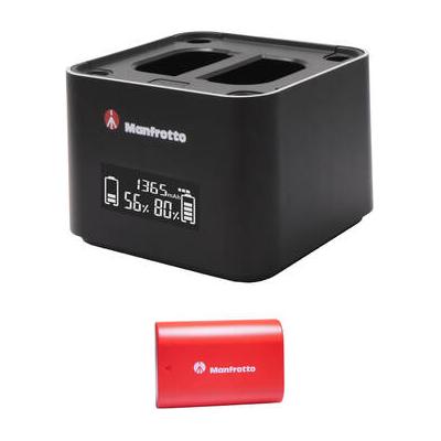 Manfrotto ProCUBE Twin Charger & LP-E6 Battery Kit...