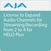 AJA License to Expand Audio Channels for Streaming/Recording from 2 to 4 for HE HP-LIC-4-AUDIO