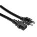 Hosa Technology Black 14 Gauge Electrical Extension Cable with IEC Female Connector - 3' PWC-403